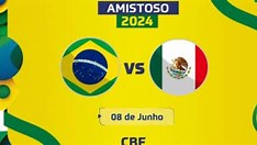 CBF anuncia Brasil x México dia 8 junho de 2024