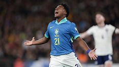 Endrick marca e Brasil bate a Inglaterra na estreia do técnico Dorival Jr