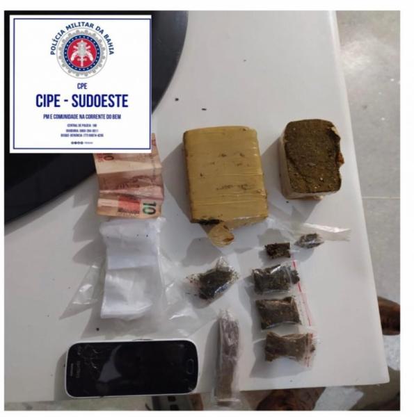 Matina: Homem é preso pela Caesg com grande quantidade de drogas