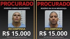 Polícia Federal oferece R$30 mil de recompensa por informações de fugitivos de Mossoró