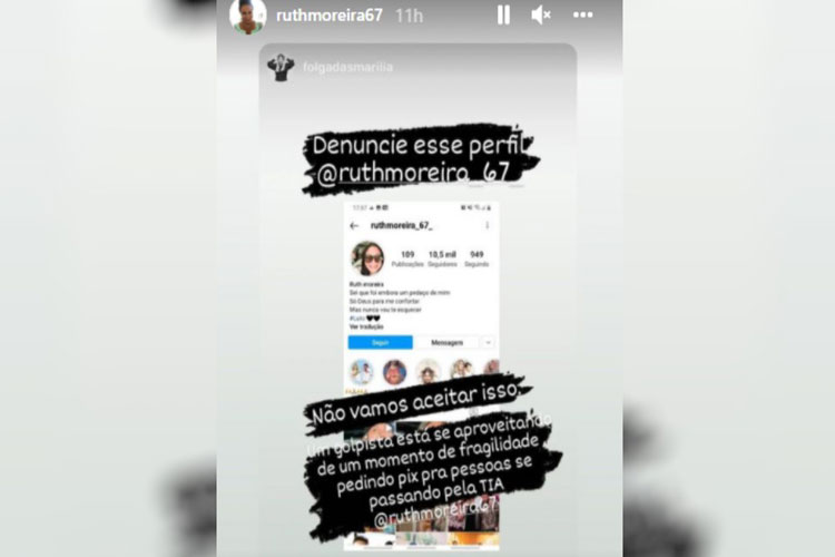 Mãe de Marília Mendonça denuncia perfil pedindo dinheiro em seu nome